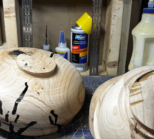 Applying Kintsugi Techniques to Wood Bowl Making Brings Unique Results