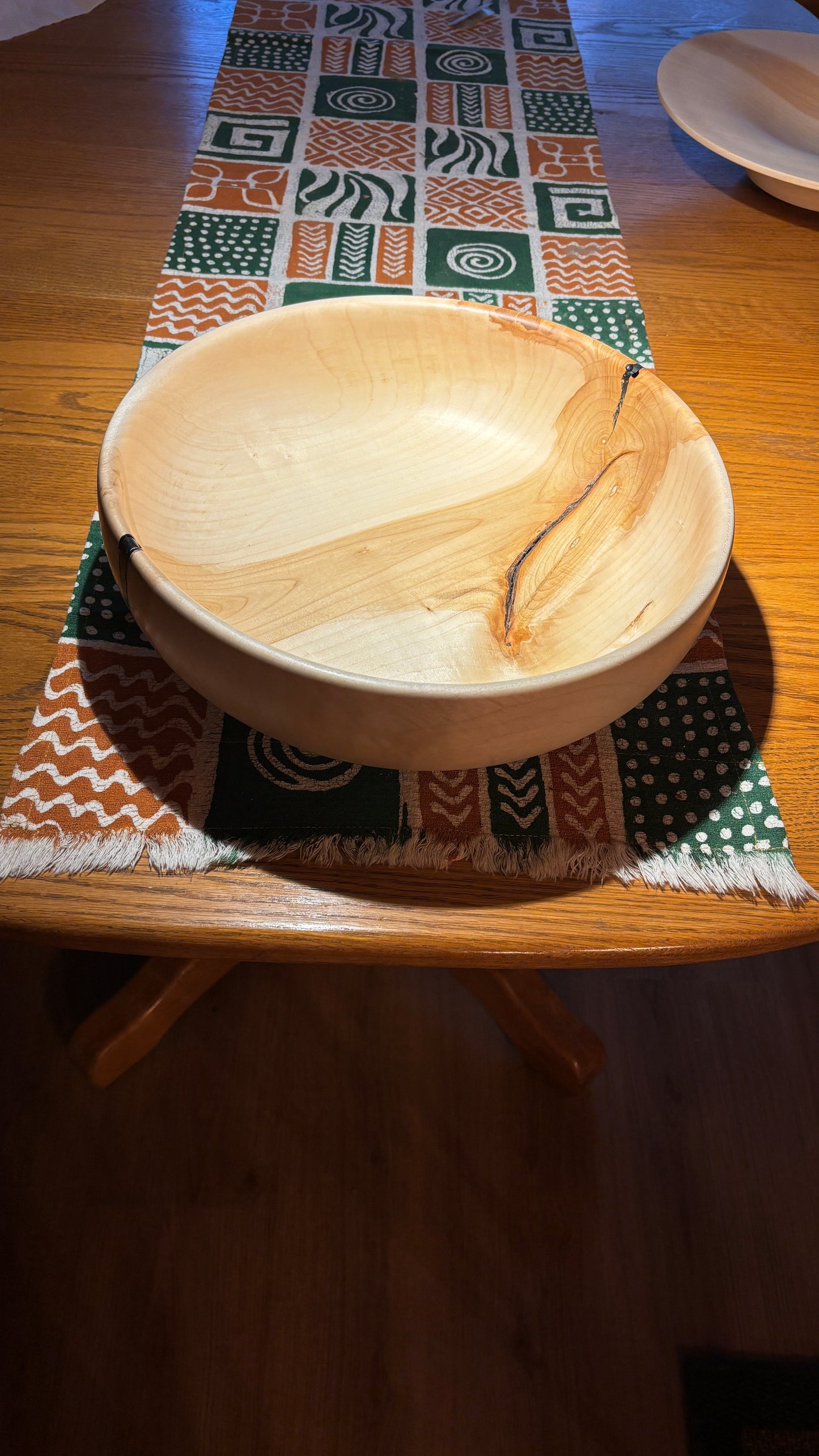 Unique 14" Maple Bowl & Platter Set
