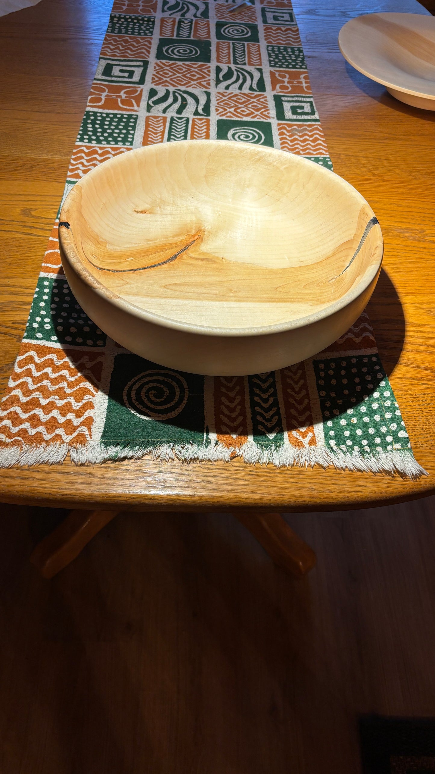 Unique 14" Maple Bowl & Platter Set