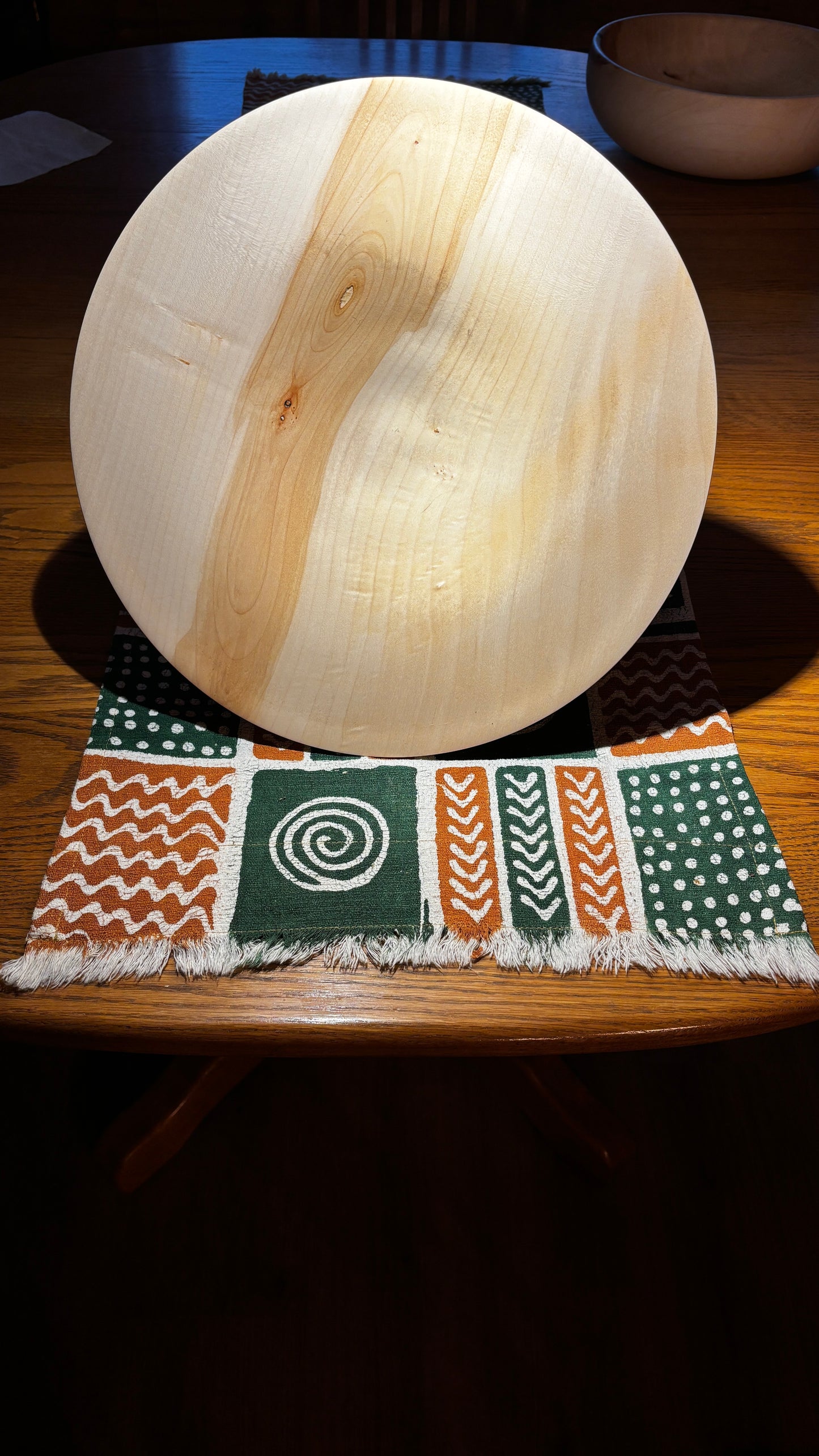 Unique 14" Maple Bowl & Platter Set
