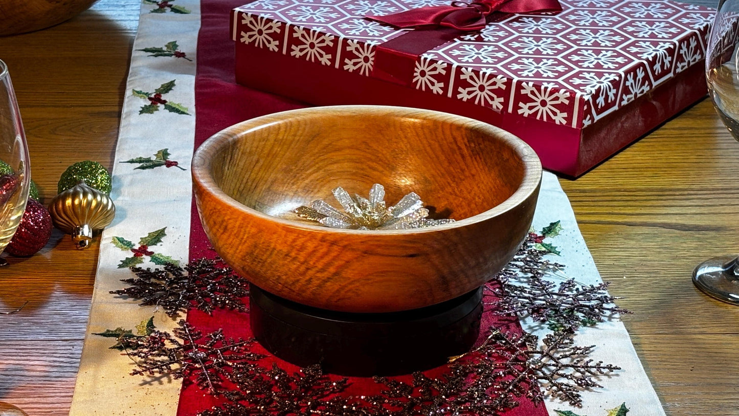 Handmade 8” x 3” Maple Serving Bowl.